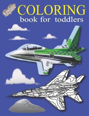 Book cover for Airplane coloring book for toddlers