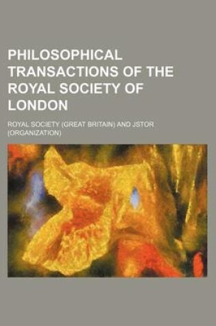 Cover of Philosophical Transactions of the Royal Society of London