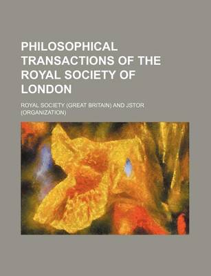 Book cover for Philosophical Transactions of the Royal Society of London