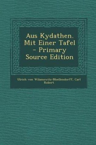 Cover of Aus Kydathen. Mit Einer Tafel