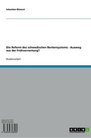 Cover of Die Reform Des Schwedischen Rentensystems