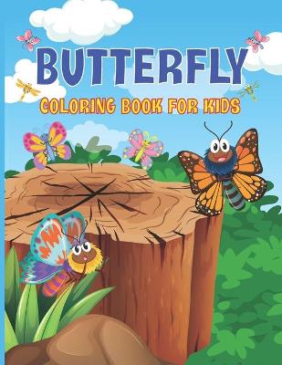Book cover for Butterfly Coloring Book For Kids