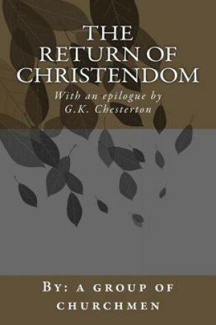 Cover of The Return of Christendom
