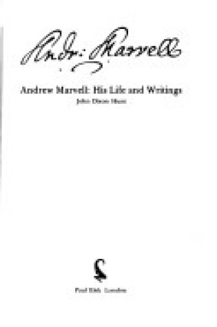 Cover of Andrew Marvell