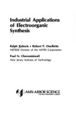 Cover of Industrial Applications of Electroorganic Synthesis