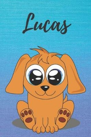 Cover of Lucas dog coloring book / notebook / journal / diary