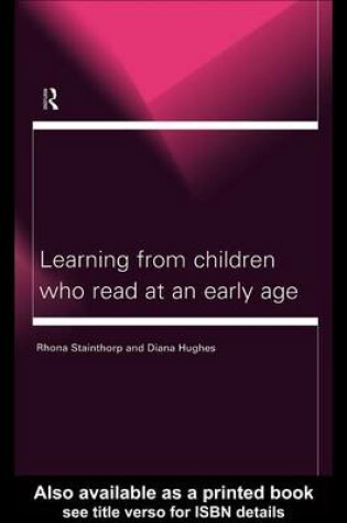 Cover of Learning From Children Who Read at an Early Age