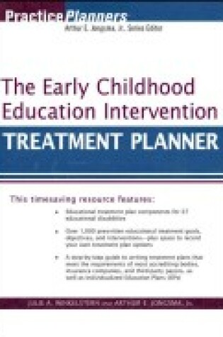 Cover of The Early Childhood Education Intervention Treatment Planner