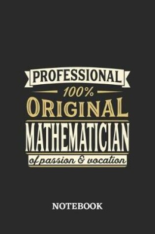 Cover of Professional Original Mathematician Notebook of Passion and Vocation