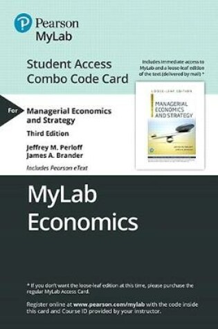 Cover of Mylab Economics with Pearson Etext -- Combo Access Card -- For Managerial Economics and Strategy