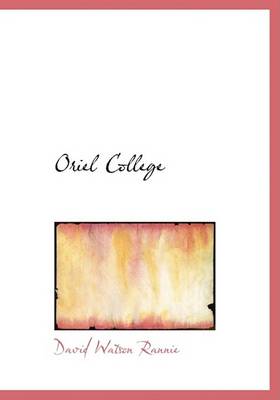 Book cover for Oriel College