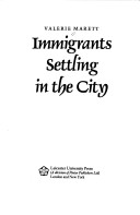 Book cover for Immigrants Settling in the City