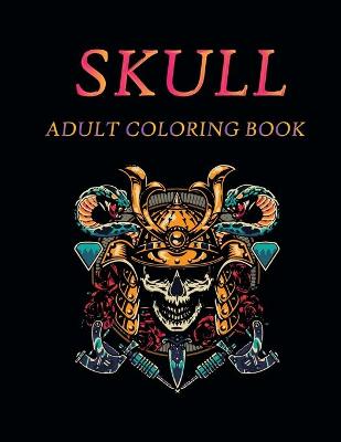 Book cover for Skull Adult Coloring Book