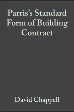 Cover of Parris's Standard Form of Building Contract