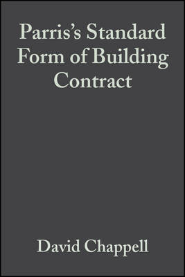 Book cover for Parris's Standard Form of Building Contract