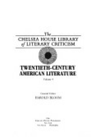 Cover of 20th Cent Amer Lit (Vol. 4)(Oop)