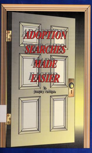 Book cover for Adoption Searches Made Easier