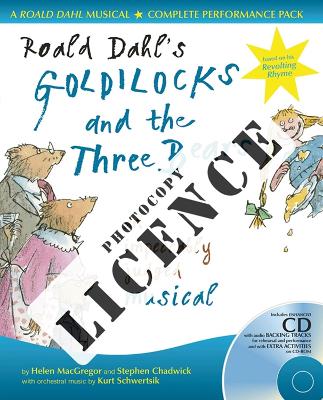 Cover of Roald Dahl's Goldilocks and the Three Bears Photocopy Licence