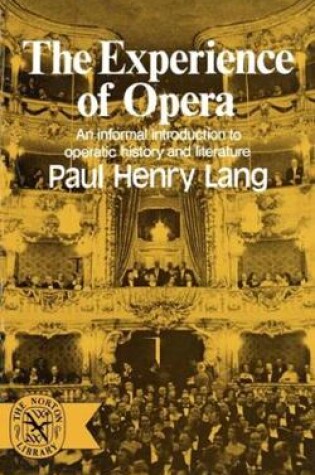 Cover of The Experience of Opera