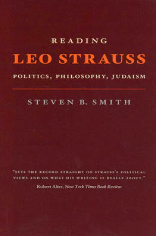 Cover of Reading Leo Strauss