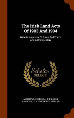 Book cover for The Irish Land Acts of 1903 and 1904