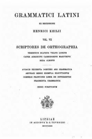 Cover of Grammatici Latini ex Recensione Henrici Keilii