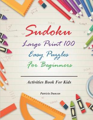 Book cover for Sudoku Large Print 100 Easy Puzzles for Beginners