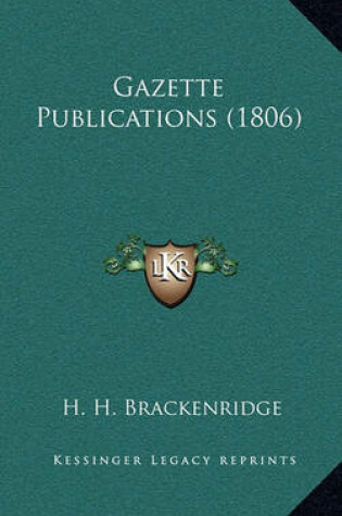 Cover of Gazette Publications (1806)