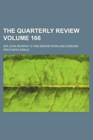 Cover of The Quarterly Review Volume 166