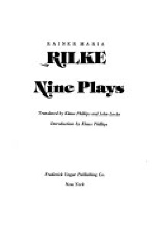 Cover of Nine Plays
