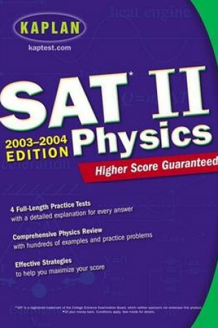 Cover of Kaplan SAT II Physics