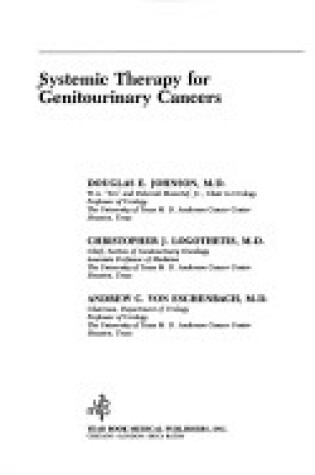 Cover of Systemic Therapy for Genitourinary Cancers