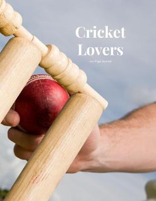 Book cover for Cricket Lovers 100 page Journal