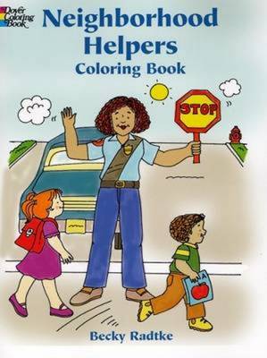 Book cover for Neighborhood Helpers Colouring Book
