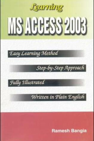 Cover of Learning MS Access 2003