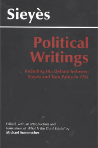 Cover of Sieyes: Political Writings