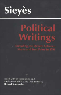 Book cover for Sieyes: Political Writings