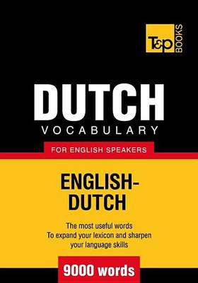 Book cover for Dutch Vocabulary for English Speakers - English-Dutch - 9000 Words