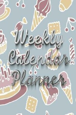 Cover of Weekly Calendar Planner - 70 Weeks - (8.5 X 11) - Blue Birthday Party Design