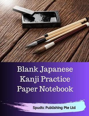 Book cover for Blank Japanese Kanji Practice Paper Notebook