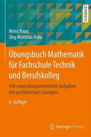 Cover of Übungsbuch Mathematik Für Fachschule Technik Und Berufskolleg