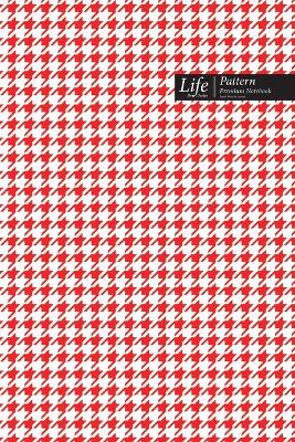 Book cover for Checkered II Pattern Composition Notebook, Stylish Portable Write-In Journal (A5), 144 Sheets Red Cover