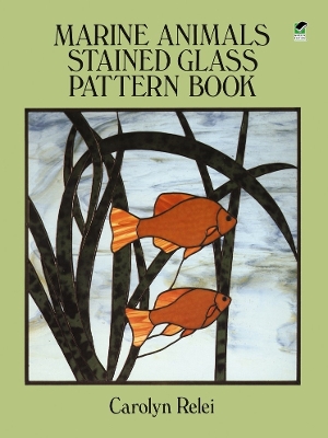 Book cover for Marine Animals Stained Glass Pattern Book