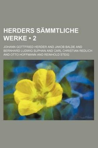 Cover of Herders Sammtliche Werke (2)