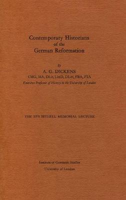 Cover of Contemporary Historians of the German Reformation