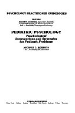Cover of Paediatric Psychology