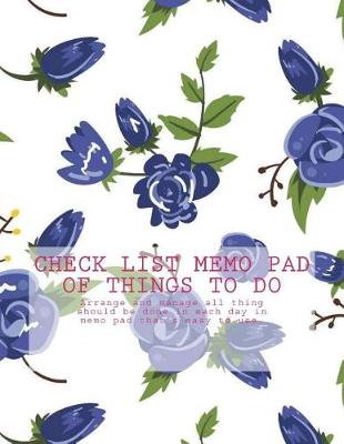 Book cover for Check List Memo Pad of Things to Do