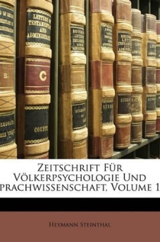 Cover of Zeitschrift Fur Volkerpsychologie Und Sprachwissenschaft, Volume 16