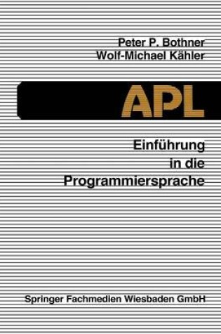 Cover of Einführung in die Programmiersprache APL