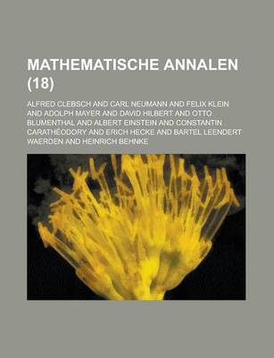 Book cover for Mathematische Annalen (18 )